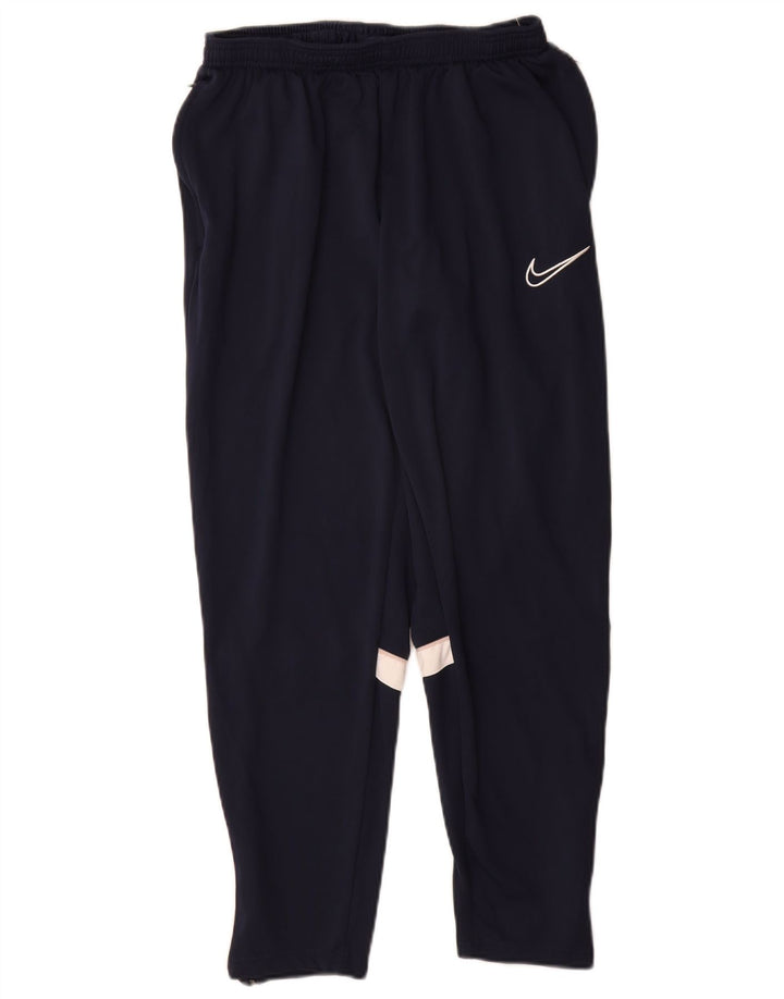 Мужские спортивные брюки Nike Dri Fit XL, темно-синие, полиэстер с цветными блоками