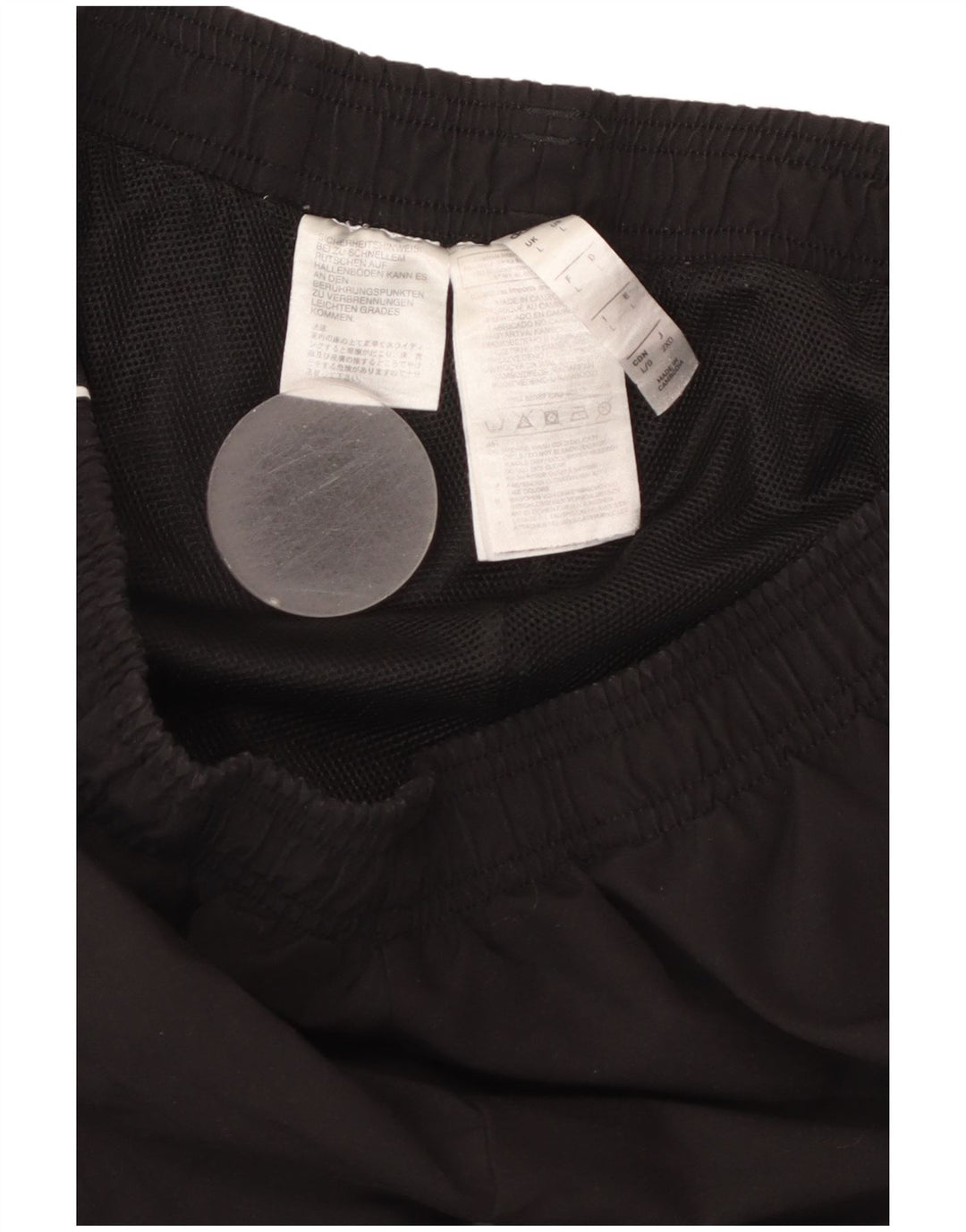 Мужские спортивные брюки ADIDAS, большие черные, полиэстер