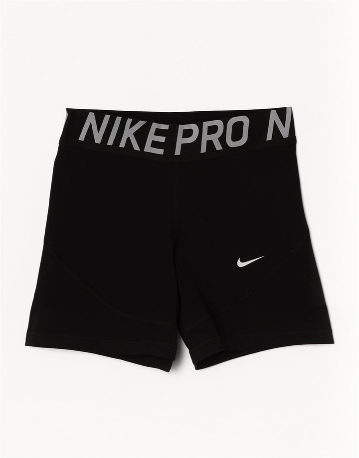 Женские спортивные шорты с графикой Nike UK 8, маленькие черные
