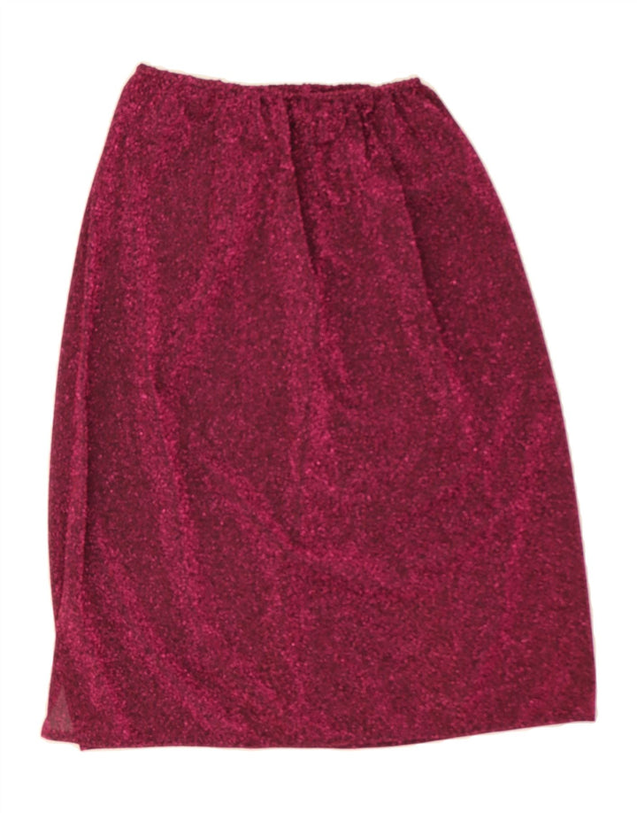 VINTAGE Womens A-Line Skirt W34 Large  Pink Flecked Vintage Vintage and Second-Hand Vintage from Messina Hembry 