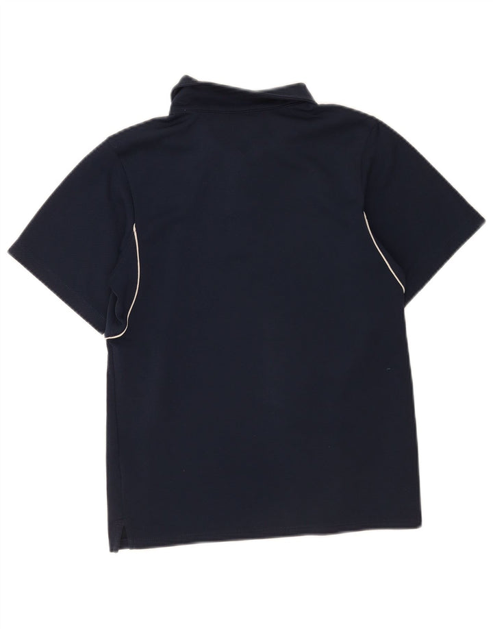 Рубашка-поло Nike Dri Fit для мальчиков 10–11 лет, средний темно-синий
