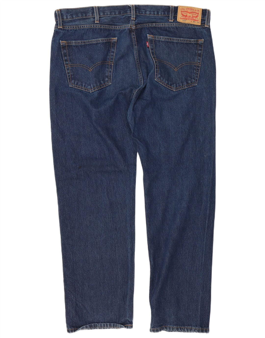 Мужские прямые джинсы Levi's 505 W40 L30 темно-синие, хлопок