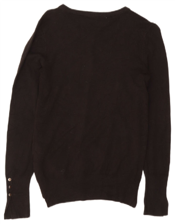 Женский кардиган Zara UK 10, маленький черный вискоза