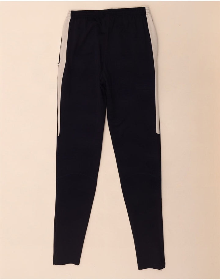 Мужские спортивные брюки Nike Dri Fit, маленькие темно-синие, полиэстер с цветными блоками
