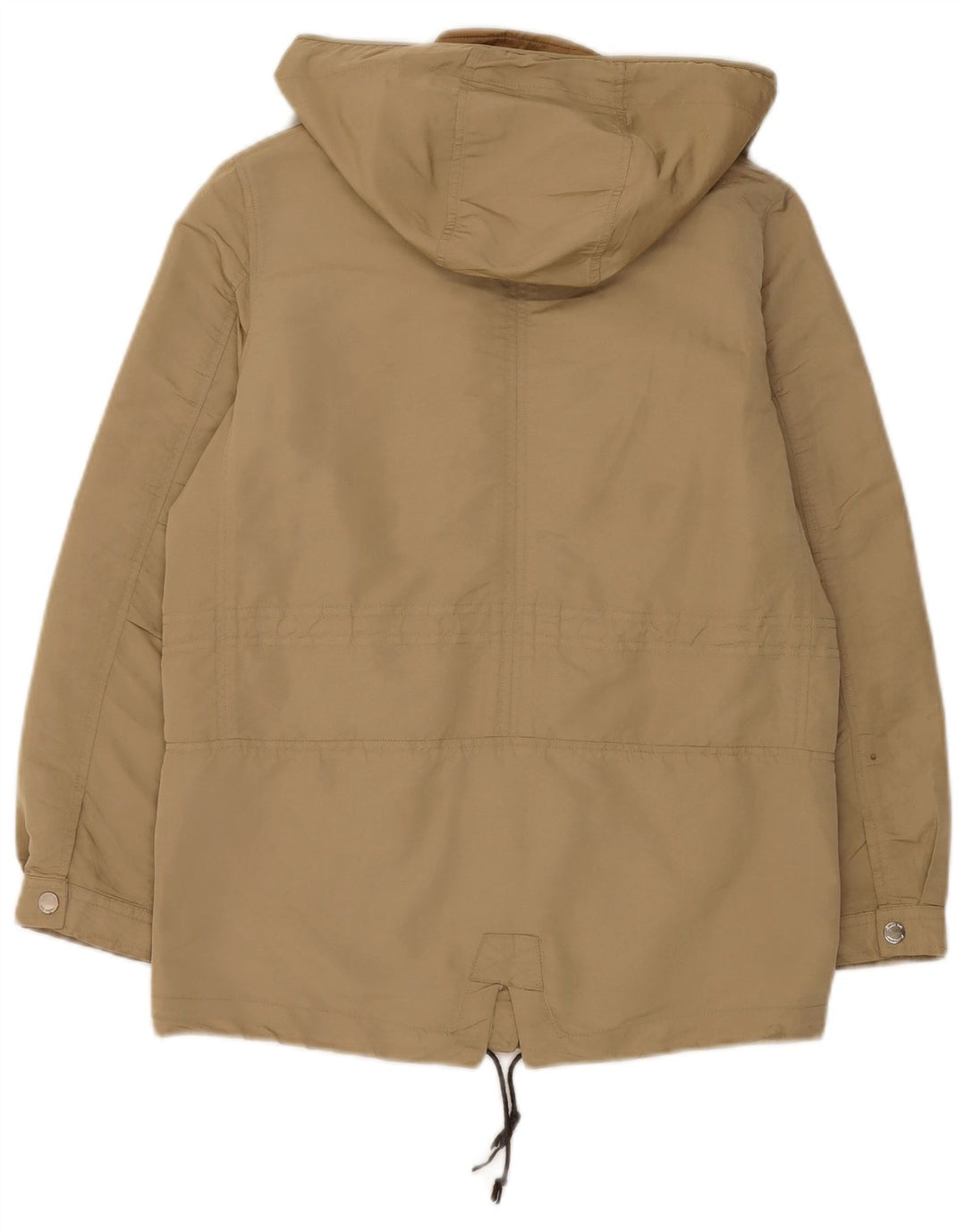 Massimo Dutti Женская парка большого размера с капюшоном UK 6 XS Хаки