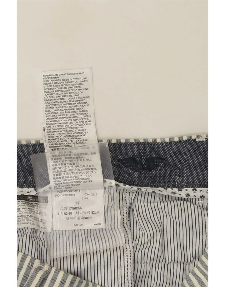 Мужские шорты чинос Dockers W32, хлопок, серая полоска, большие размеры