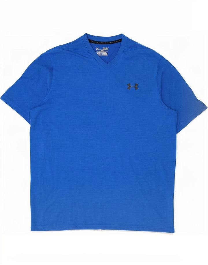 Мужская футболка Under Armour Heat Gear, верх, средний синий полиэстер