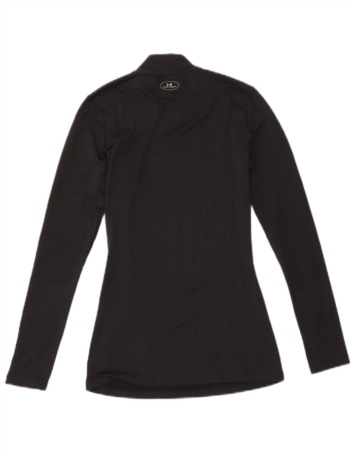 Женский топ Cold Gear с длинным рукавом Under Armour UK 4 XS, черный полиэстер