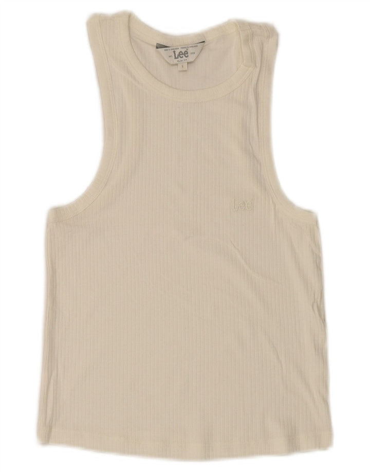 Женский укороченный жилет Lee Slim Fit UK 8, маленький белый