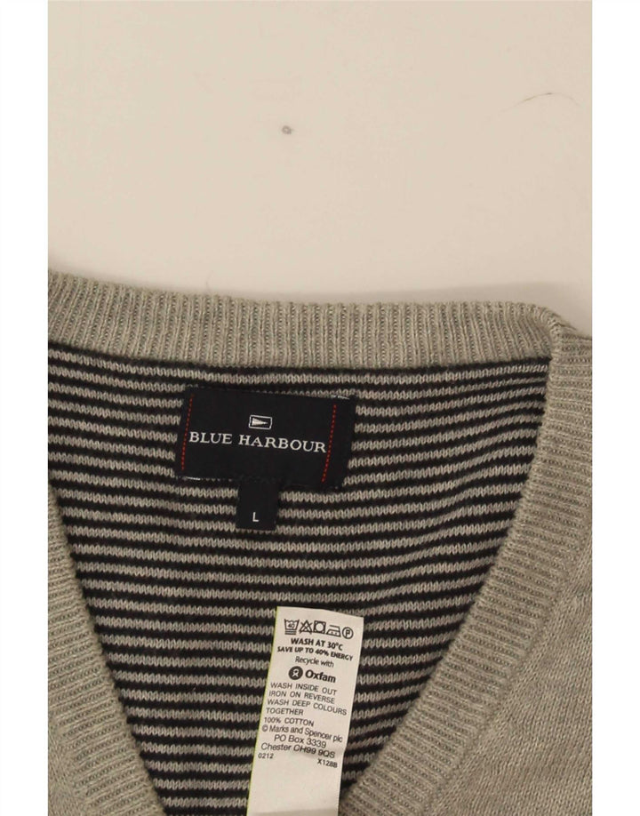 Мужская майка без рукавов Mark & Spencer Blue Harbour, большой серый хлопок