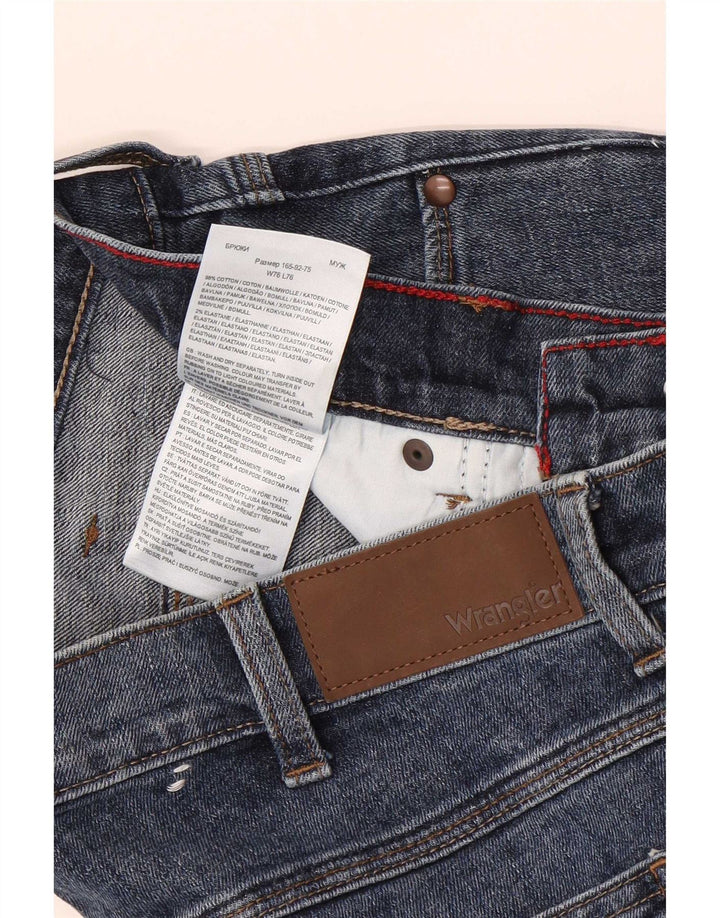 Мужские узкие джинсы Wrangler W30 L30 синие, хлопок