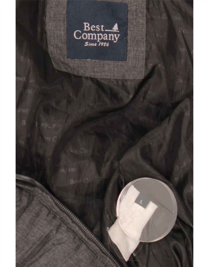 Женская стеганая куртка BEST COMPANY UK 14, большая серая