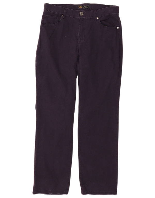 Женские прямые джинсы свободного кроя со средней посадкой Lee W30 L28 Фиолетовые