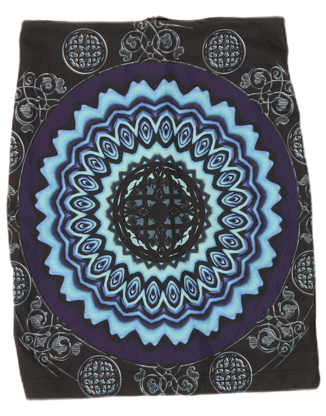 Женская юбка-карандаш Desigual Medium W30 Темно-синяя с пейсли