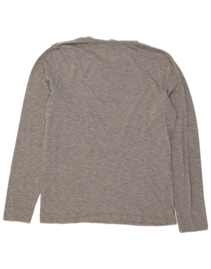 Мужской топ Scotch & Soda из хлопка с длинным рукавом, большой размер, серый