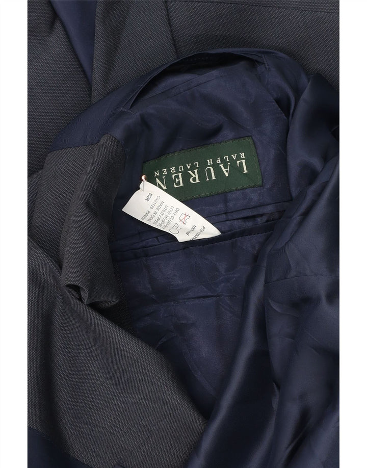 Мужской пиджак на двух пуговицах Ralph Lauren IT 52 XL, темно-синий, шерсть