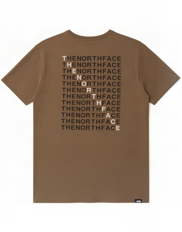 Мужская футболка с рисунком The North Face, средний хаки
