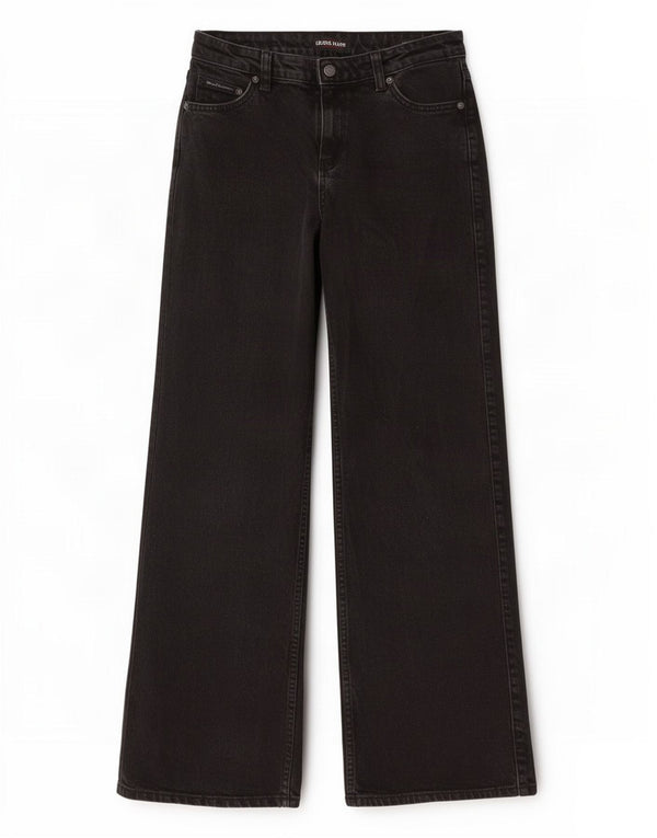 Женские широкие джинсы Guess W26 L30, черный хлопок