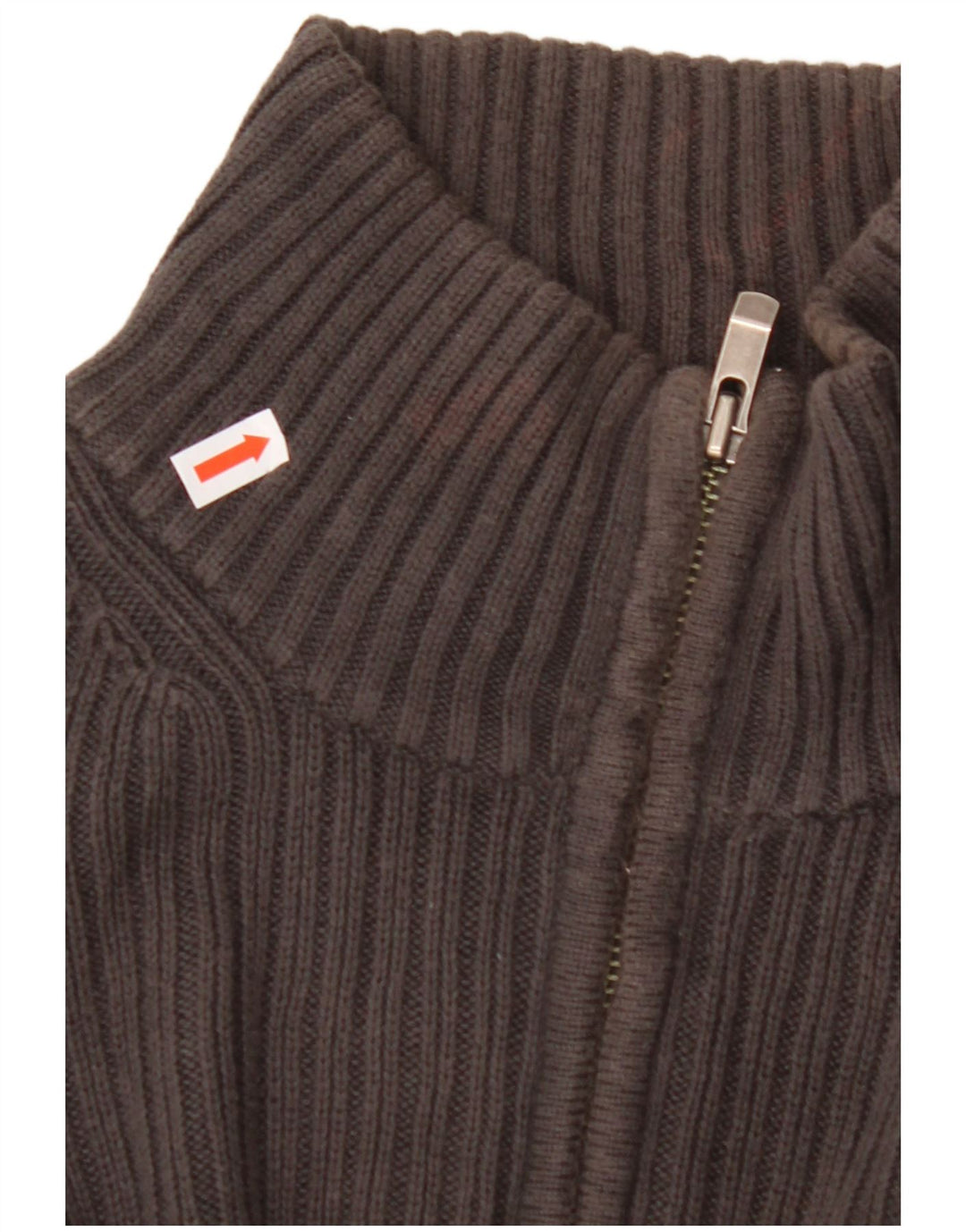 Мужской джемпер с воротником на молнии CALVIN KLEIN, большой серый хлопковый свитер