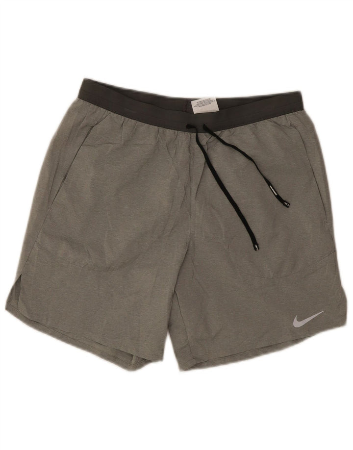 Женские спортивные шорты Nike Dri Fit UK 10, маленькие серые, полиэстер