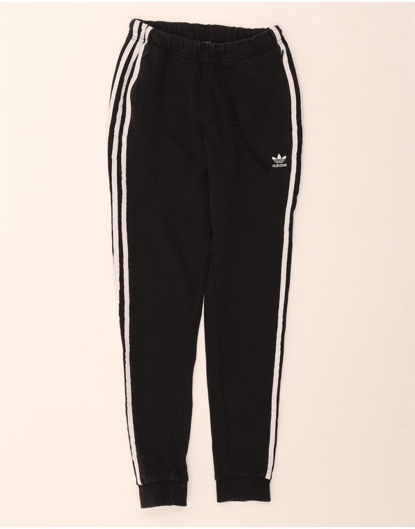 Женские спортивные брюки Adidas Joggers UK 10, маленькие черные хлопковые