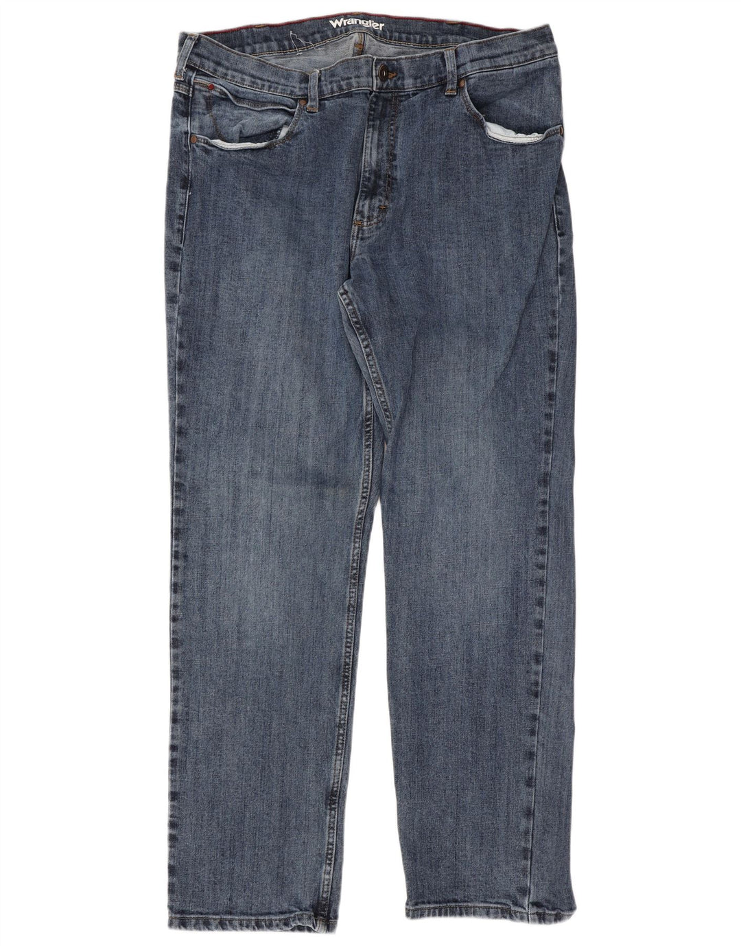 Мужские обычные прямые джинсы Wrangler W38 L32, синий хлопок