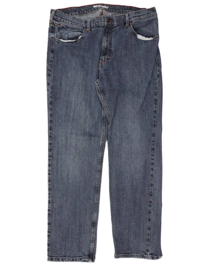 Мужские обычные прямые джинсы Wrangler W38 L32, синий хлопок
