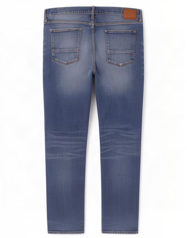 Мужские прямые джинсы Tommy Hilfiger Denton W38 L30, синий хлопок