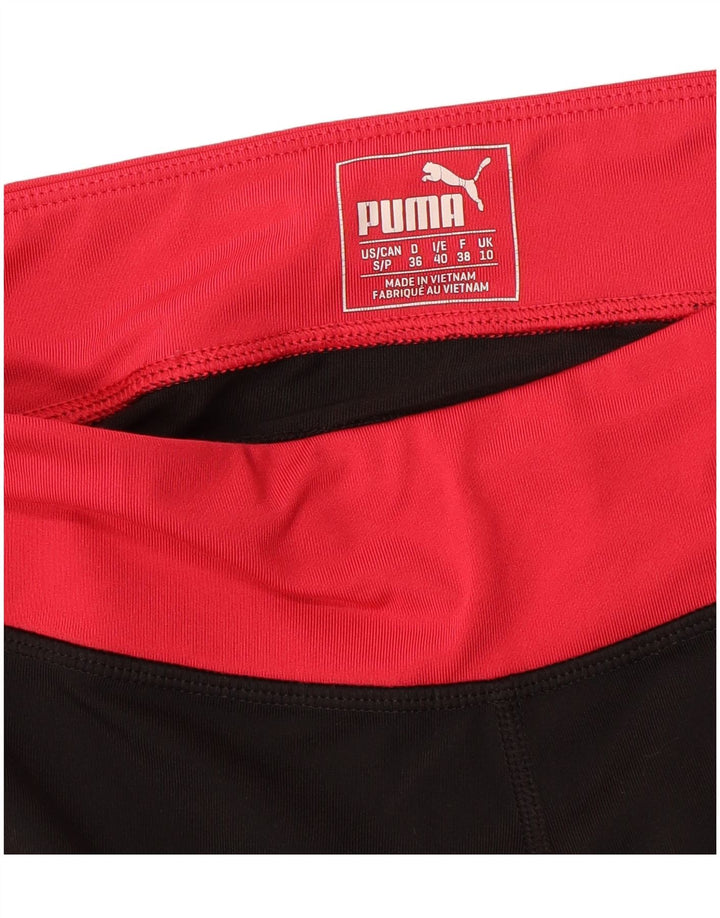 Женские леггинсы Puma UK 10, маленькие черные цветные блоки