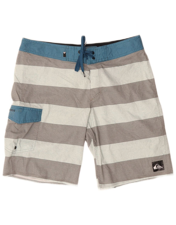 Мужские шорты для плавания Quiksilver, полиэстер, средние разноцветные полоски