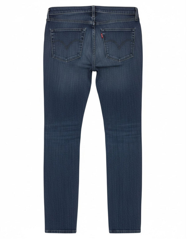 Женские джинсы скинни Levi's W26 L34 синие, хлопок