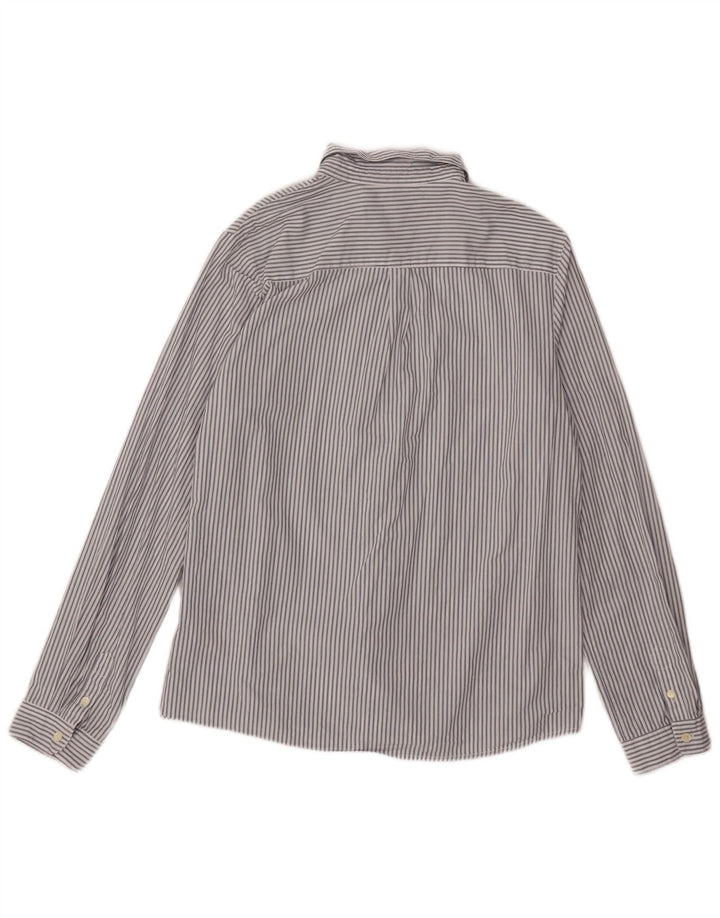 Мужская рубашка Scotch & Soda из хлопка средней длины в белую полоску