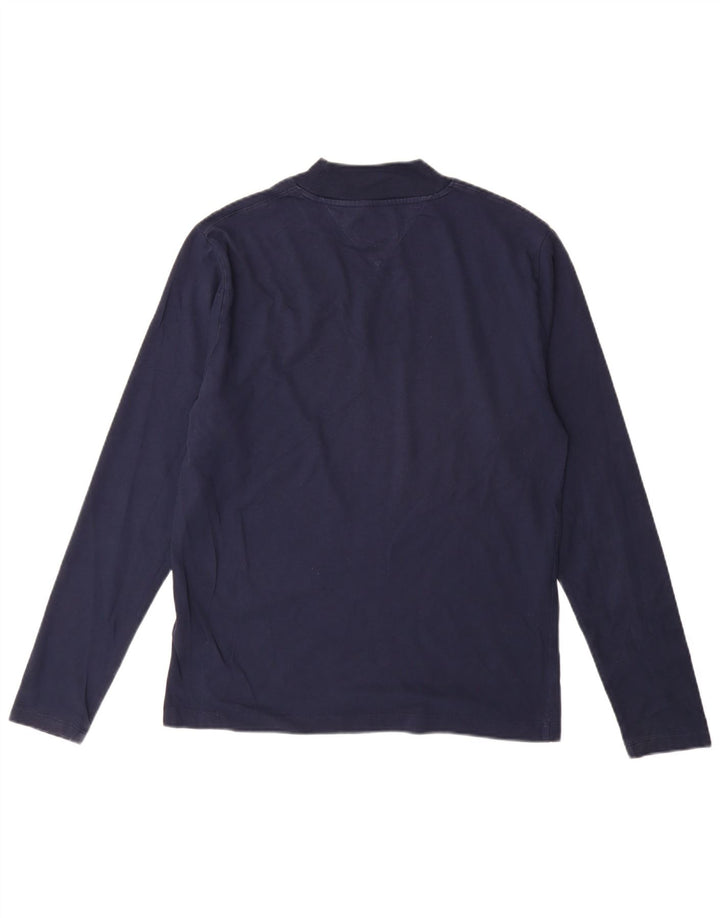 TOMMY HILFIGER Мужской топ с длинными рукавами, маленький темно-синий, хлопок