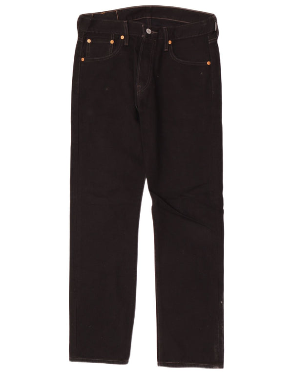 Мужские прямые джинсы Levi's 501 W30 L30, черный хлопок