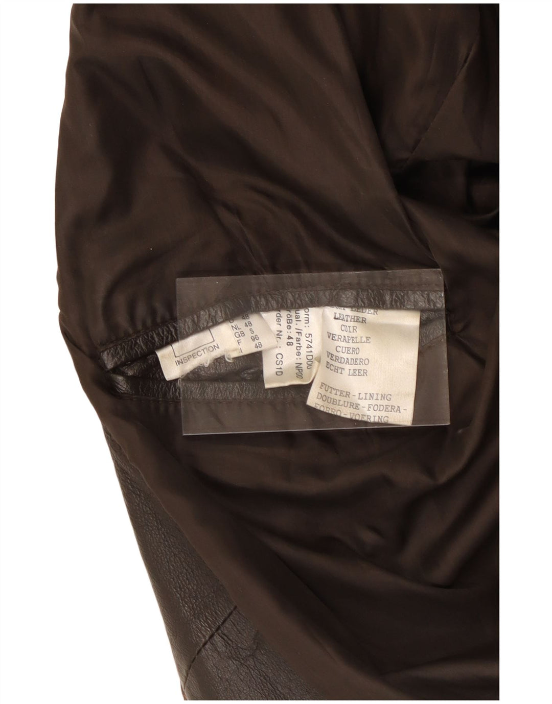 Мужская кожаная куртка свободного кроя VINTAGE UK 36 маленькая коричневая кожа