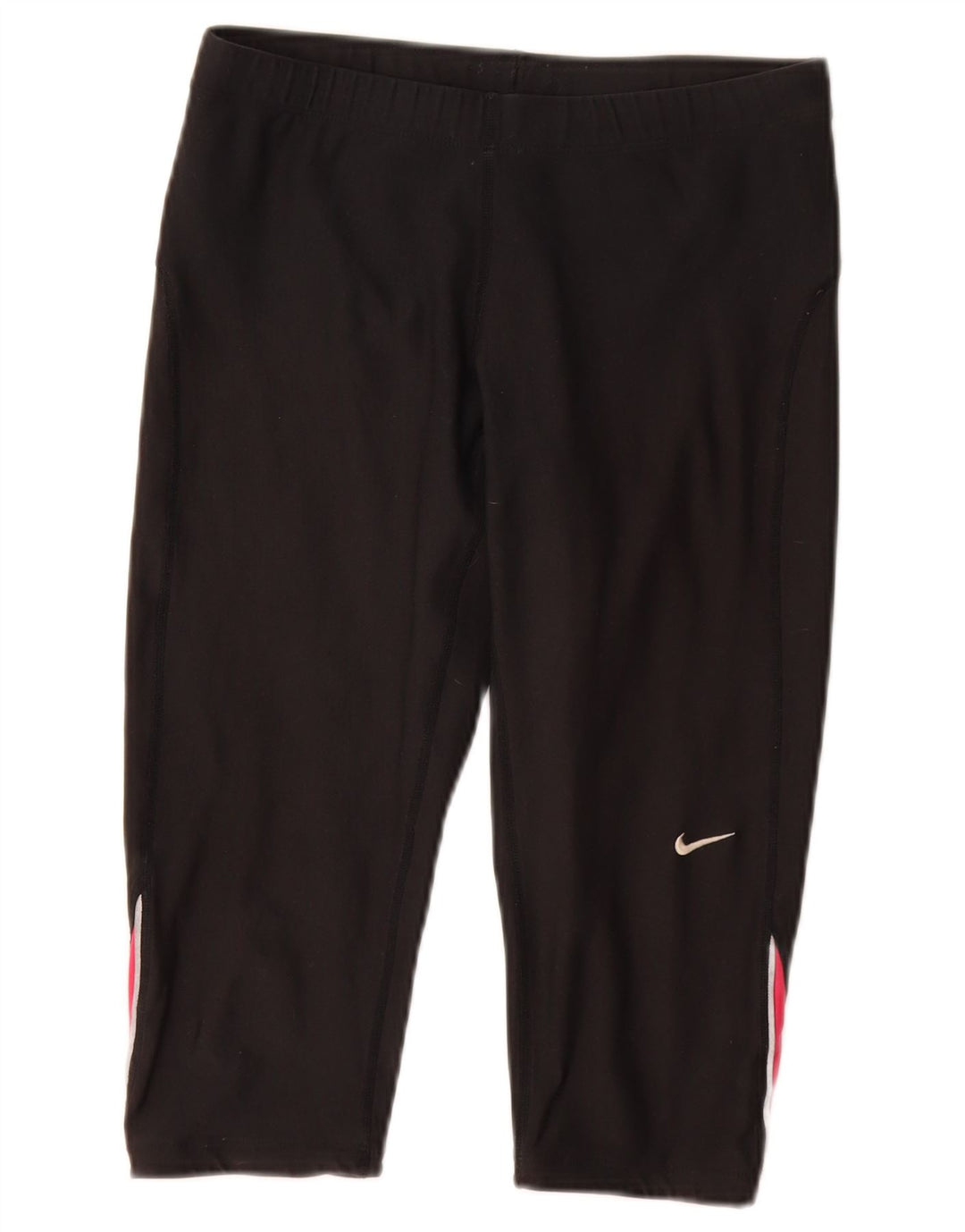 Женские спортивные шорты-бермуды NIKE Dri Fit UK 12, средние черные с цветными блоками