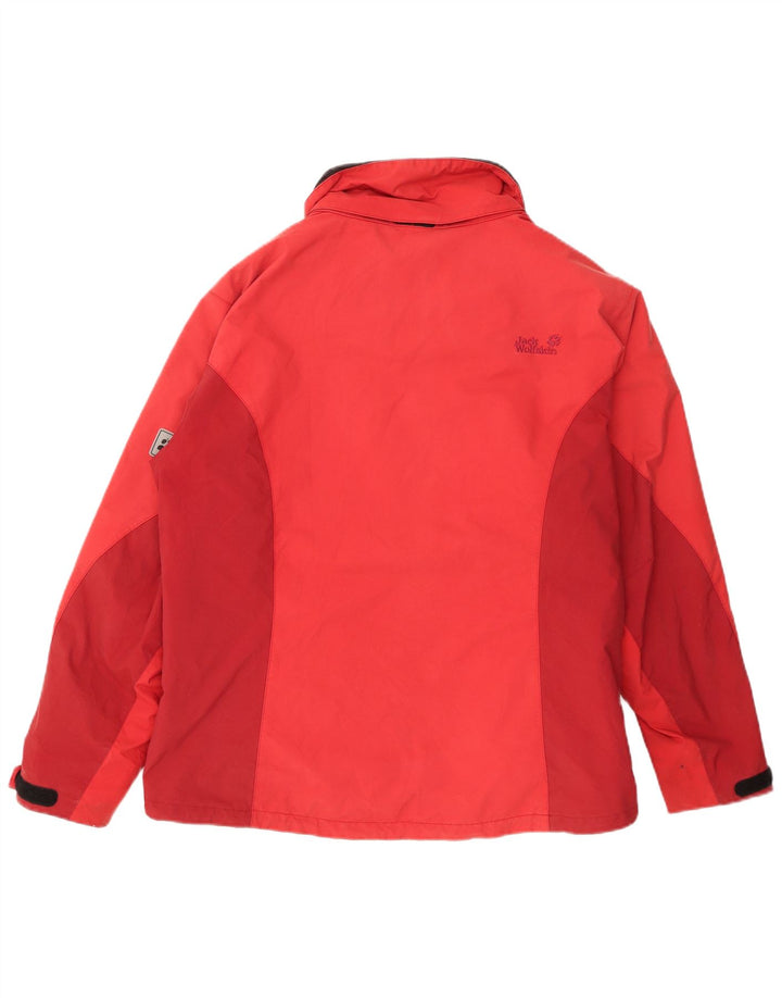 Женская дождевик Jack Wolfskin UK 14, большой красный полиамид