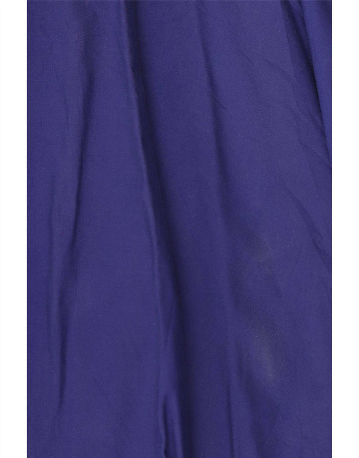 Винтажная женская расклешенная юбка IT 44 Medium L28 Синяя хлопковая