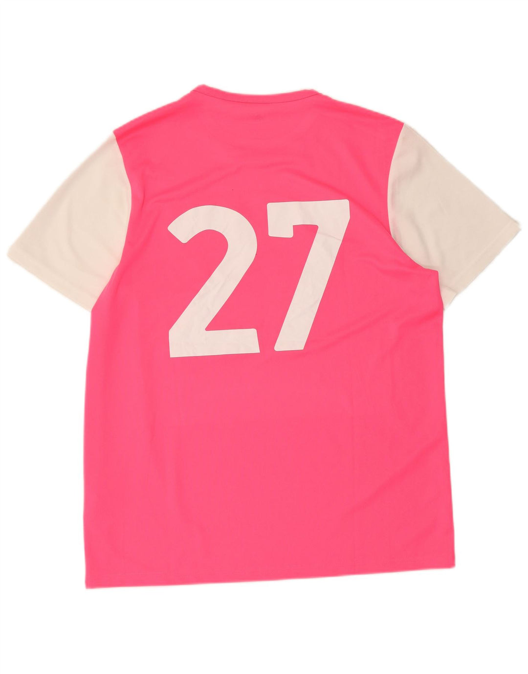 Мужская футболка ADIDAS Climalite с графическим рисунком, большой розовый полиэстер с цветными блоками