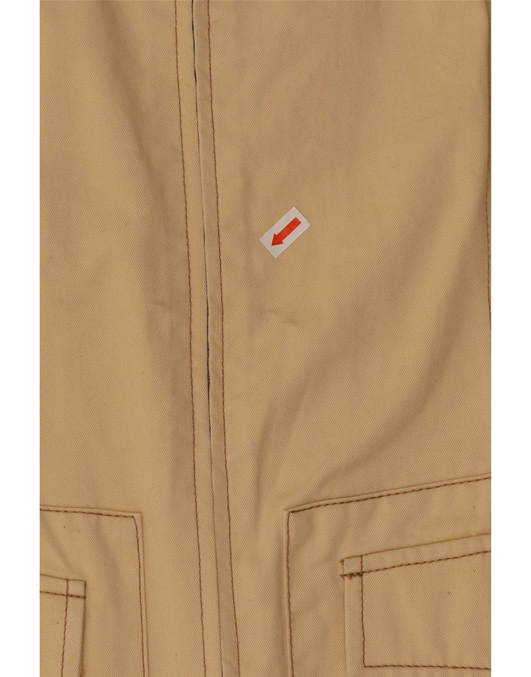 BENETTON Женская куртка IT 42 Средний Бежевый Хлопок