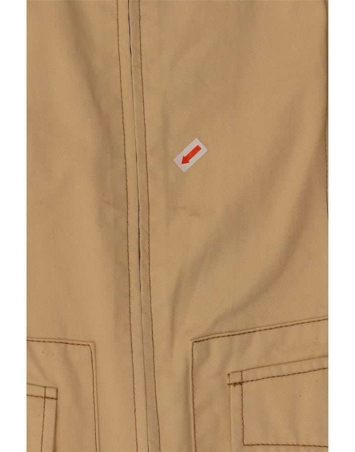 BENETTON Женская куртка IT 42 Средний Бежевый Хлопок