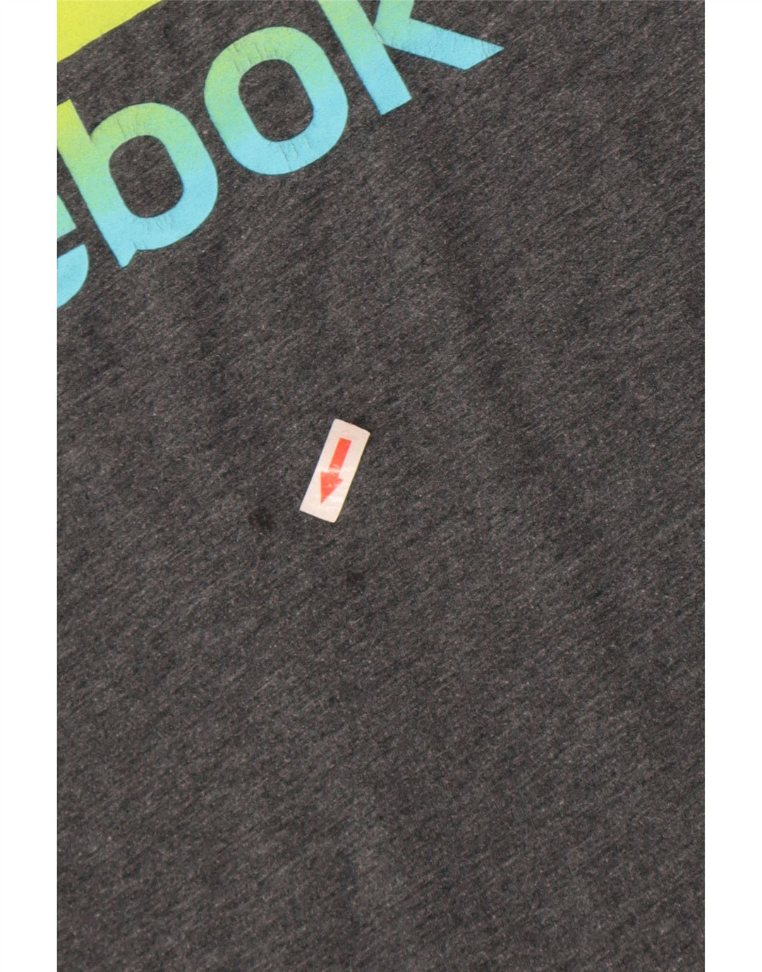 Мужская футболка с рисунком Reebok, большой серый полиэстер