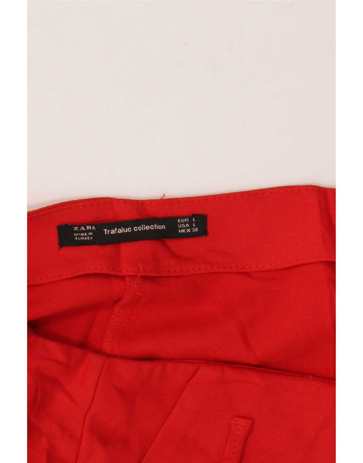 Женские шорты Zara UK 14, большие красные