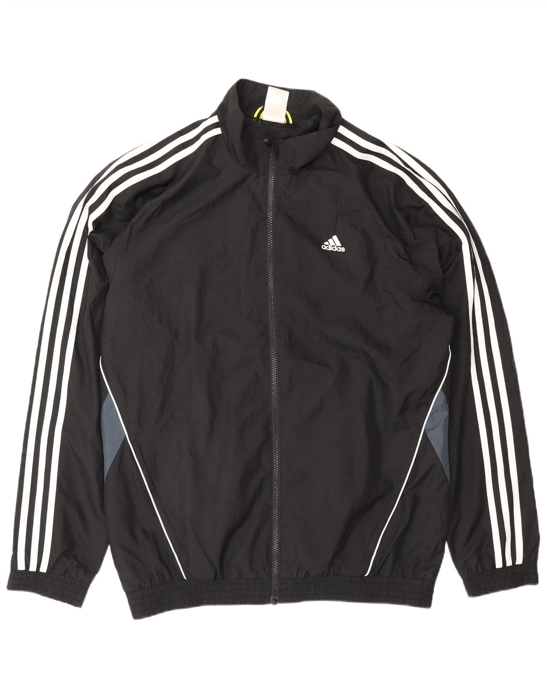 Мужская спортивная куртка Adidas UK 38/40, средний черный, цветной блок