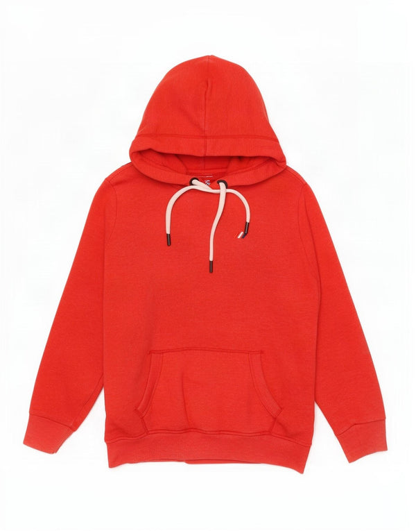 Женский джемпер с капюшоном Superdry UK 10, маленький красный, хлопок с цветными блоками