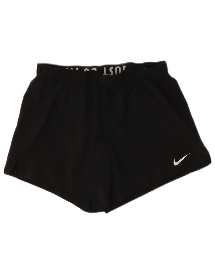 Женские спортивные шорты Nike Dri Fit UK 14, средний черный полиэстер