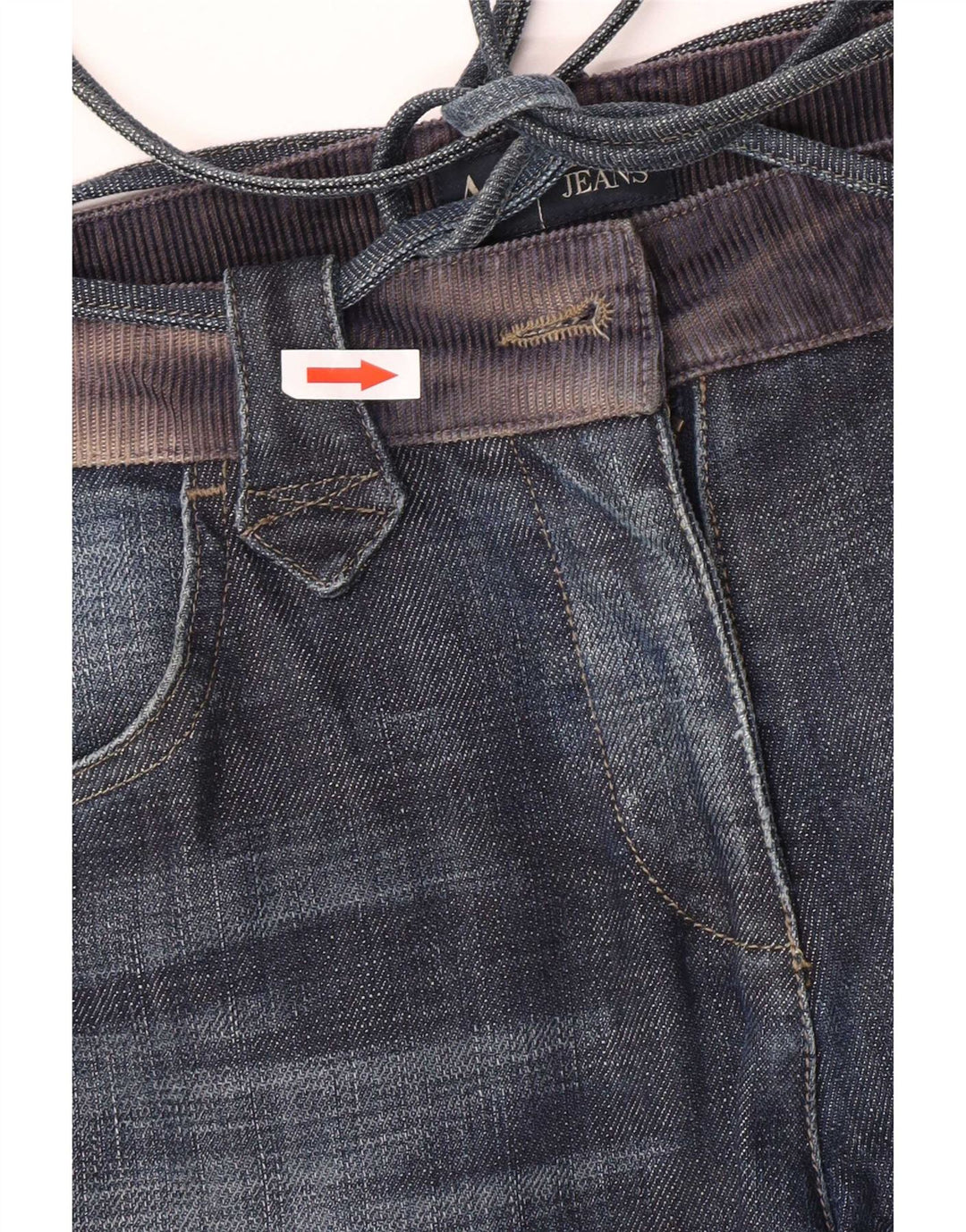 Armani Женские джинсы Bootcut UK 12 Medium W30 L31 Синий хлопок