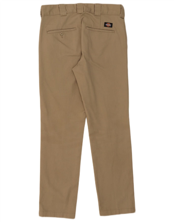 DICKIES Мужские брюки-чиносы узкого кроя W29 L30 бежевого цвета из полиэстера
