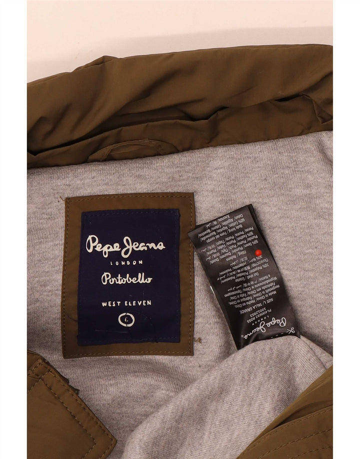 Женский утепленный жилет PEPE Jeans UK 16, большой размер, цвет хаки, полиэстер