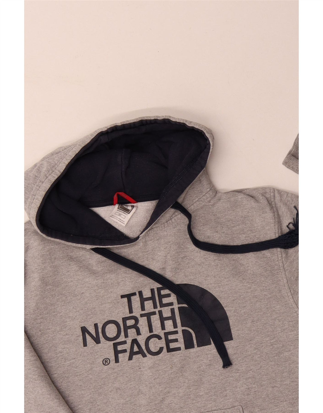 Мужской джемпер с капюшоном THE NORTH FACE, маленький серый, хлопковый